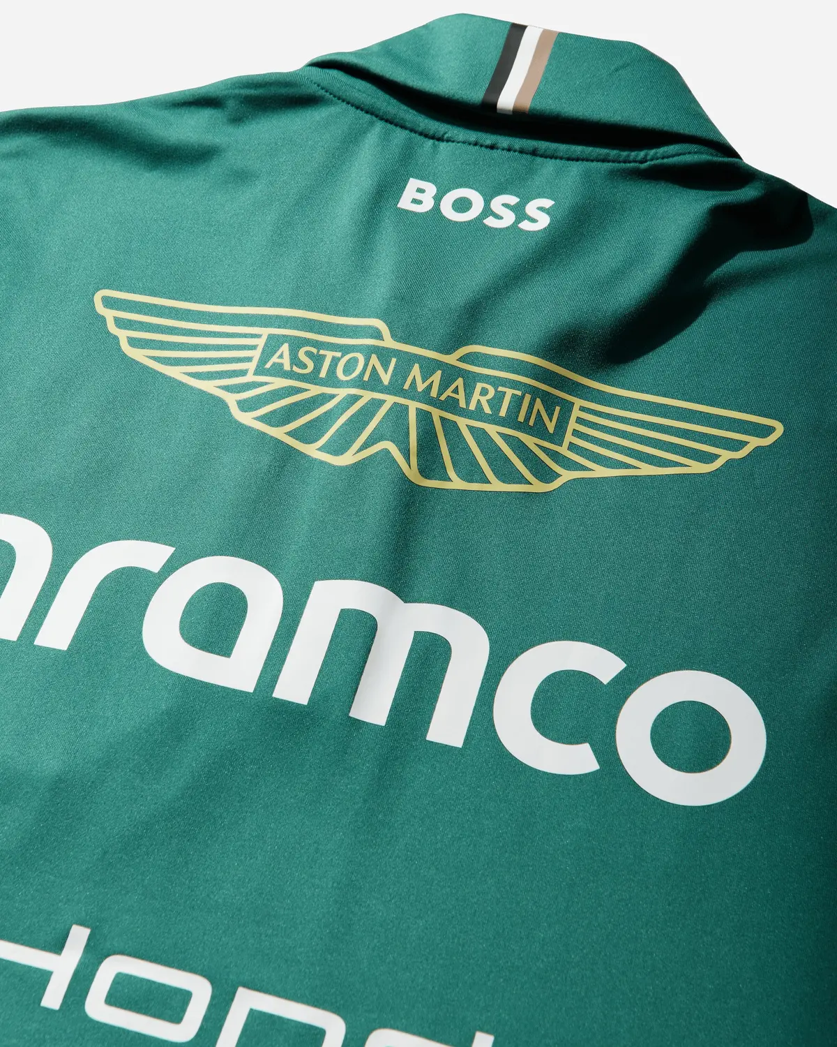 Aston Martin Aramco F1 Team Replica Polo Green Lux 3