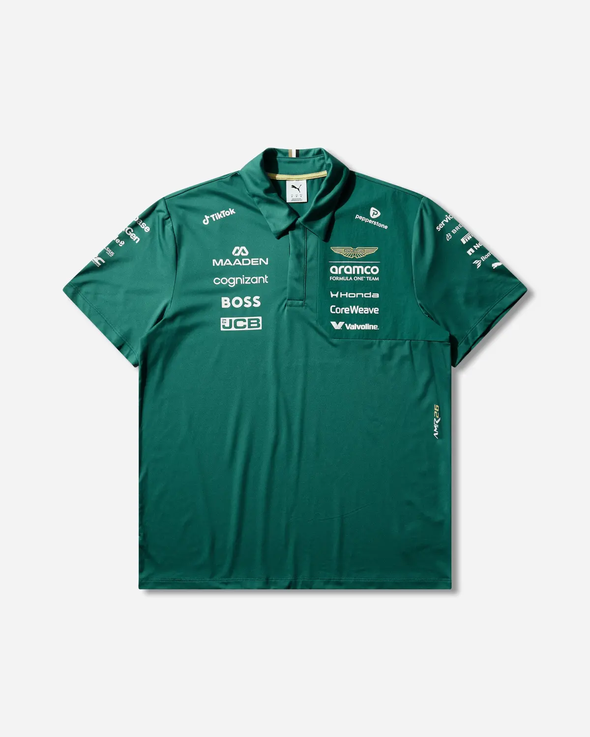 Aston Martin Aramco F1 Team Replica Polo Green Lux 1