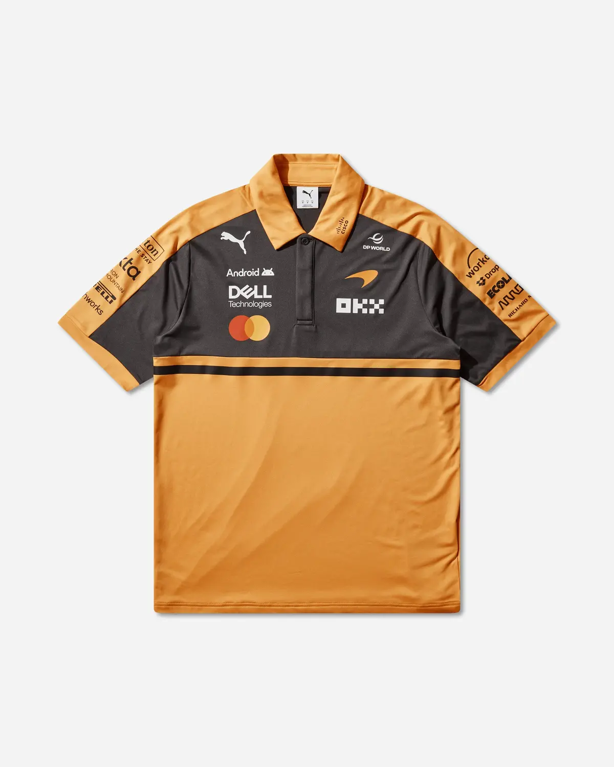 Men's Mclaren Racing Replica Polo Papaya 1