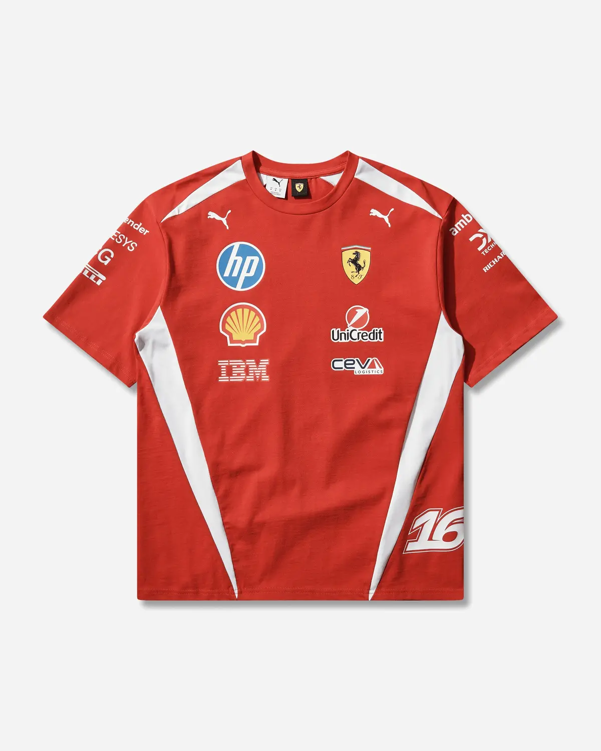 Scuderia Ferrari Hp Replica Leclerc T-Shirt Red 1