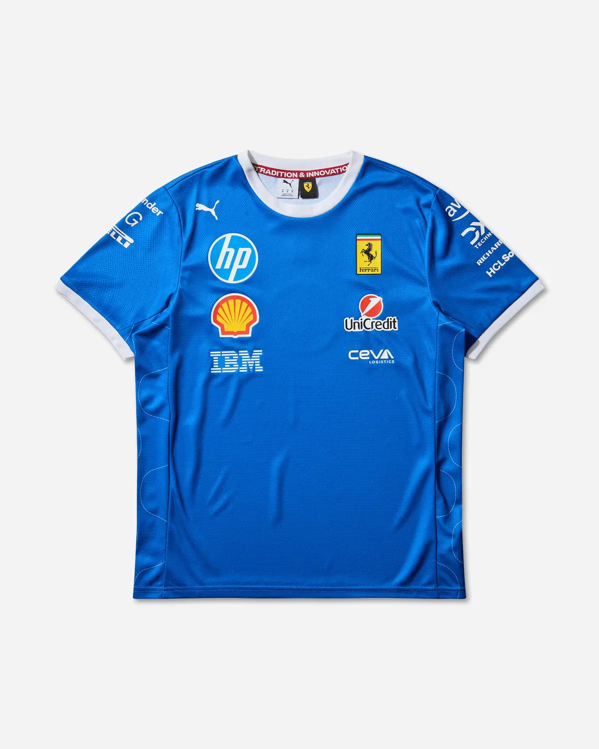 Men's Scuderia Ferrari Hp Team Monza T-Shirt Steer Blue 1