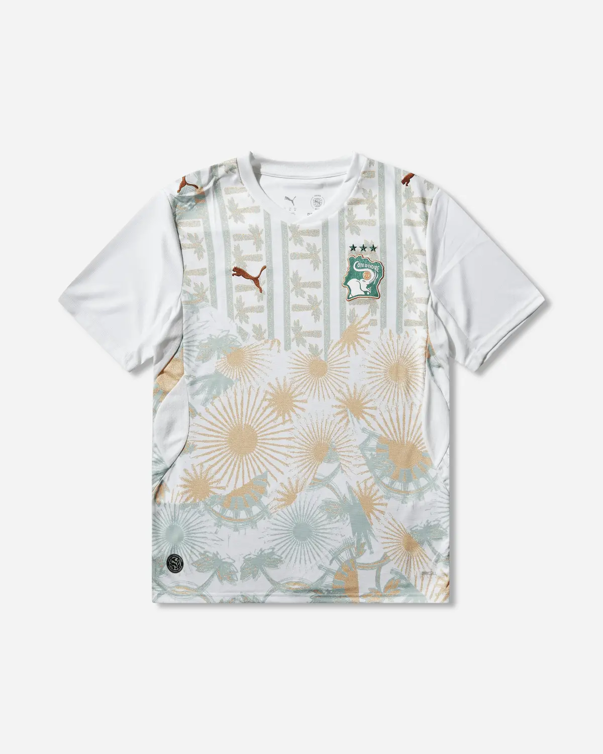 Men's Côte D'ivoire 2026 Away Jersey White / Warm Chestnut 1