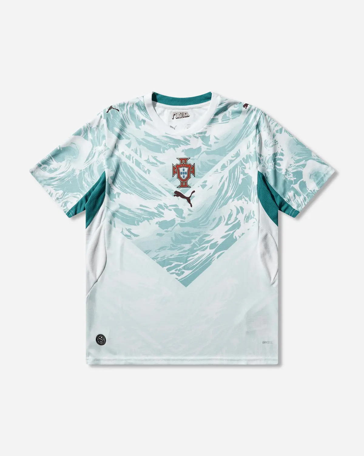 Men's Portugal 2026 Away Jersey White / Green Lagoon 1