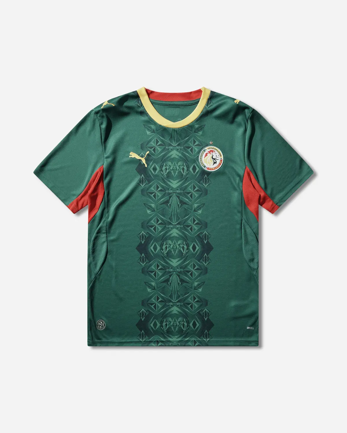 Men's Senegal 2026 Away Jersey Wild Green / Red 1