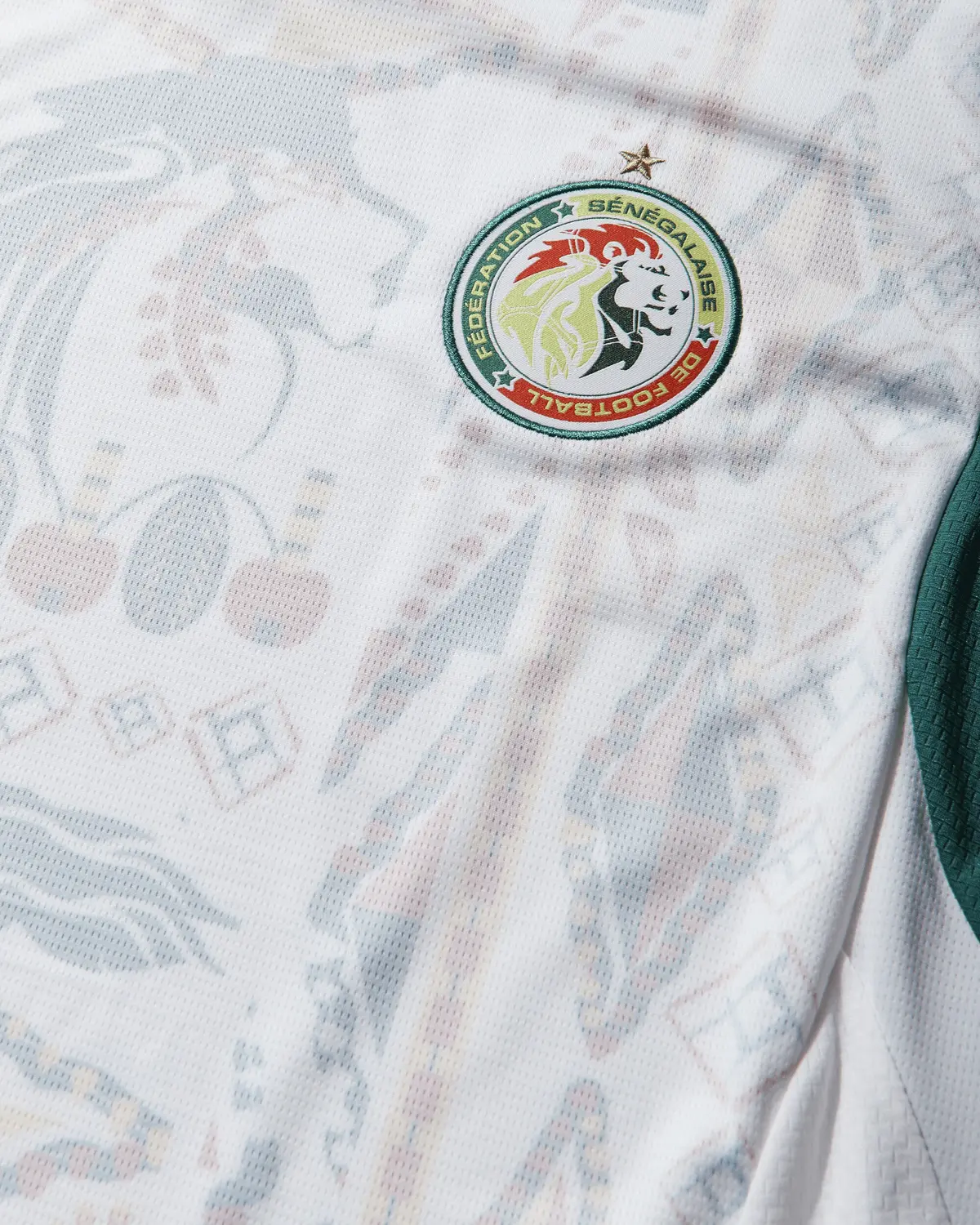 Men's Senegal 2026 Home Jersey White / Wild Green 4