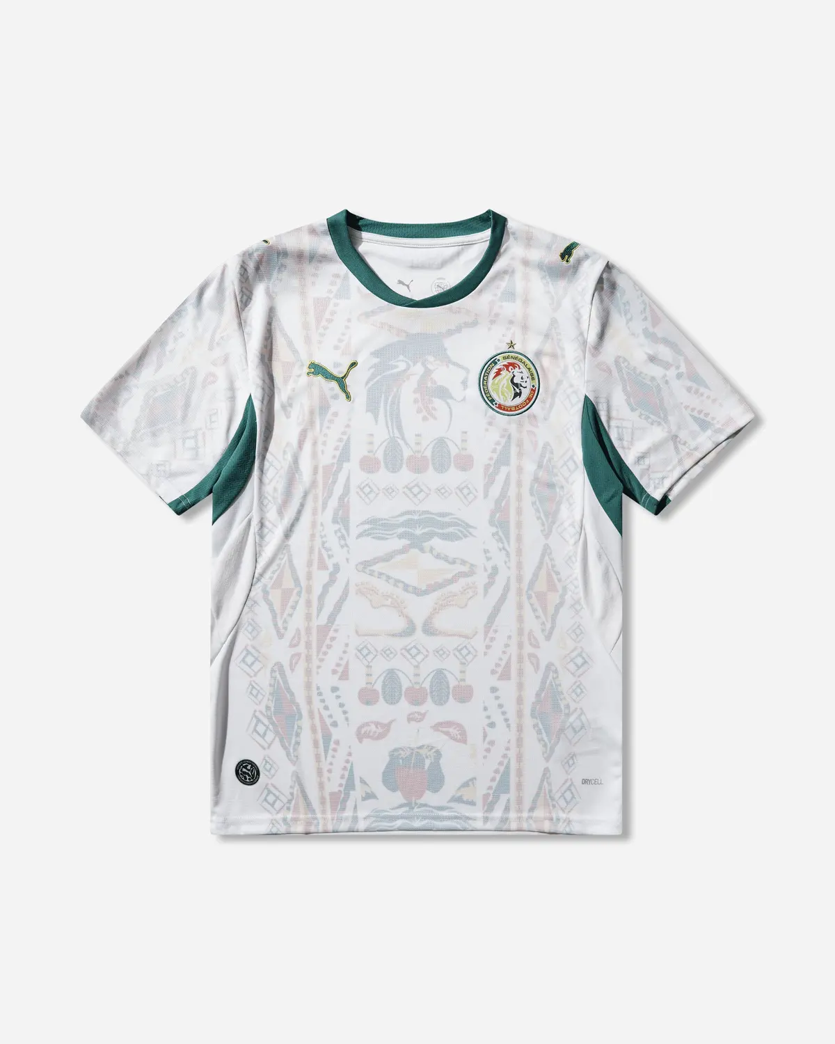 Men's Senegal 2026 Home Jersey White / Wild Green 1