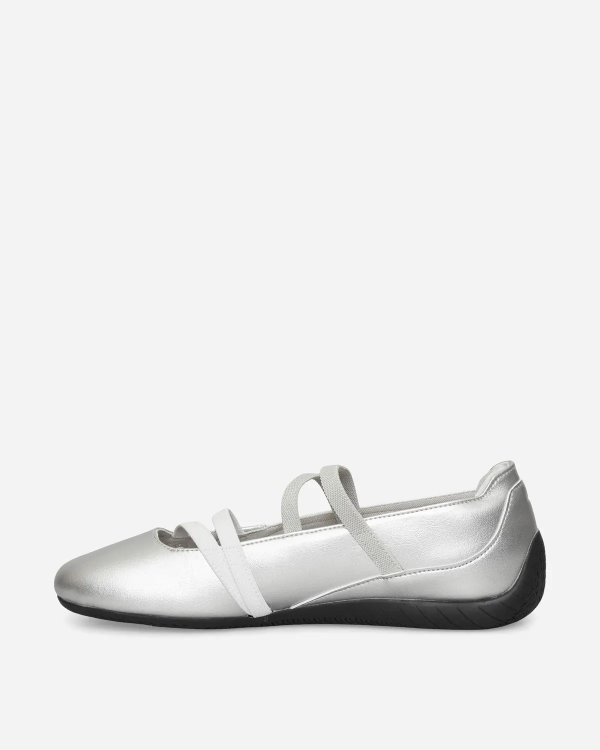 Women's Speedcat Ballet Metallic Shoes Silver / White 3