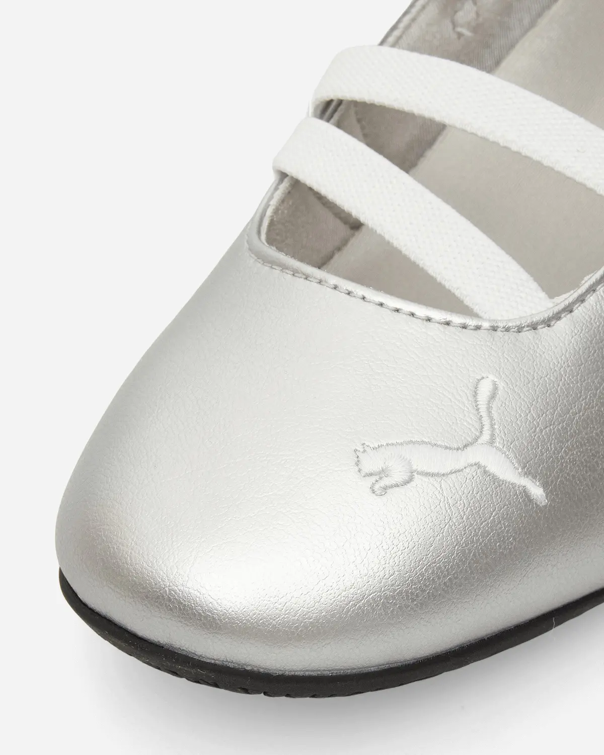 Women's Speedcat Ballet Metallic Shoes Silver / White 6