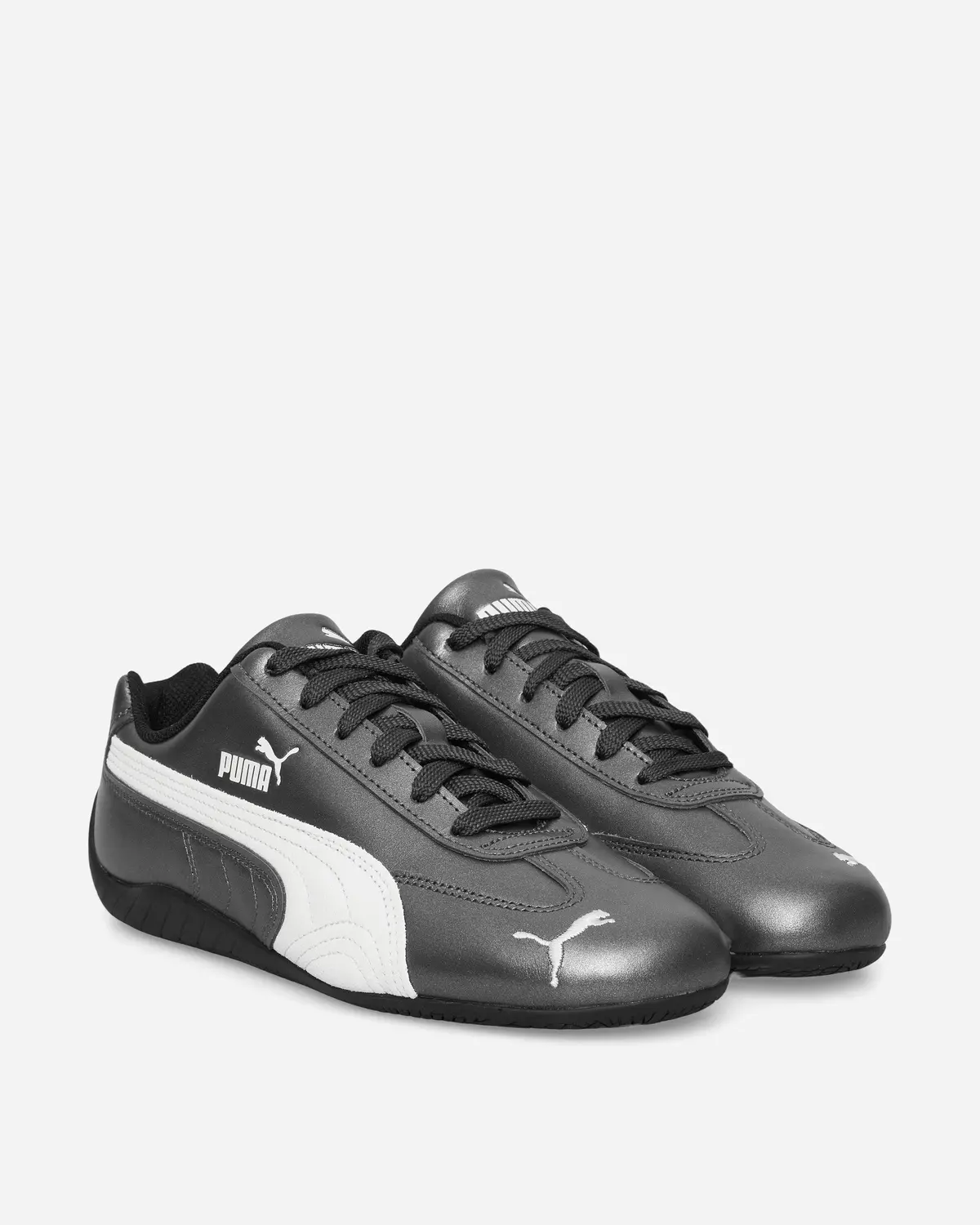 Speedcat Metallic Sneakers Black / Warm White 2