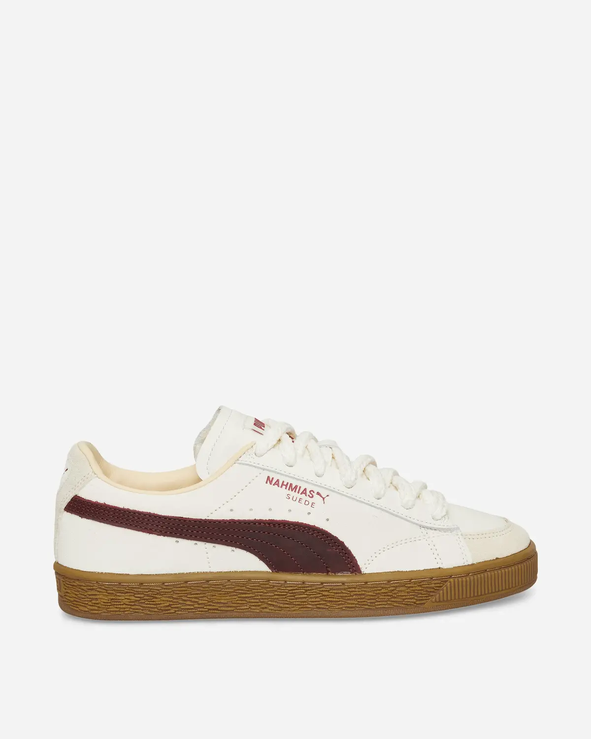 Nahmias Suede Vintage Red Sneakers Warm White / For All Time Red 1