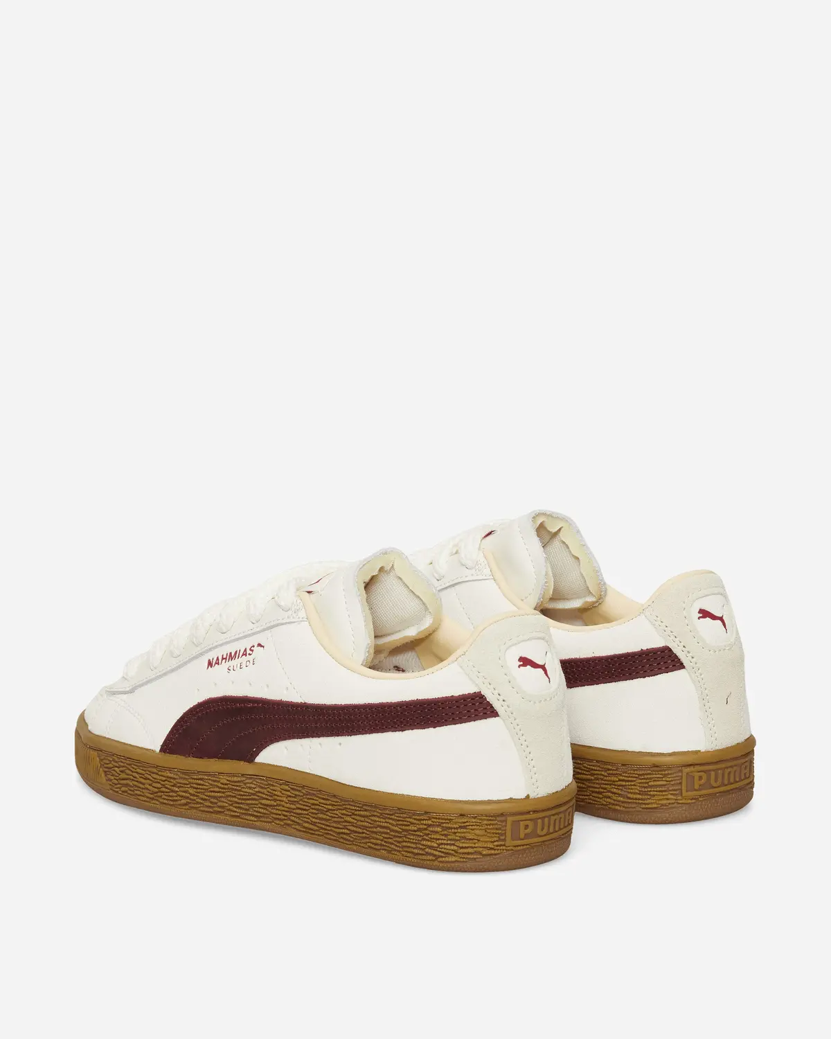 Nahmias Suede Vintage Red Sneakers Warm White / For All Time Red 4