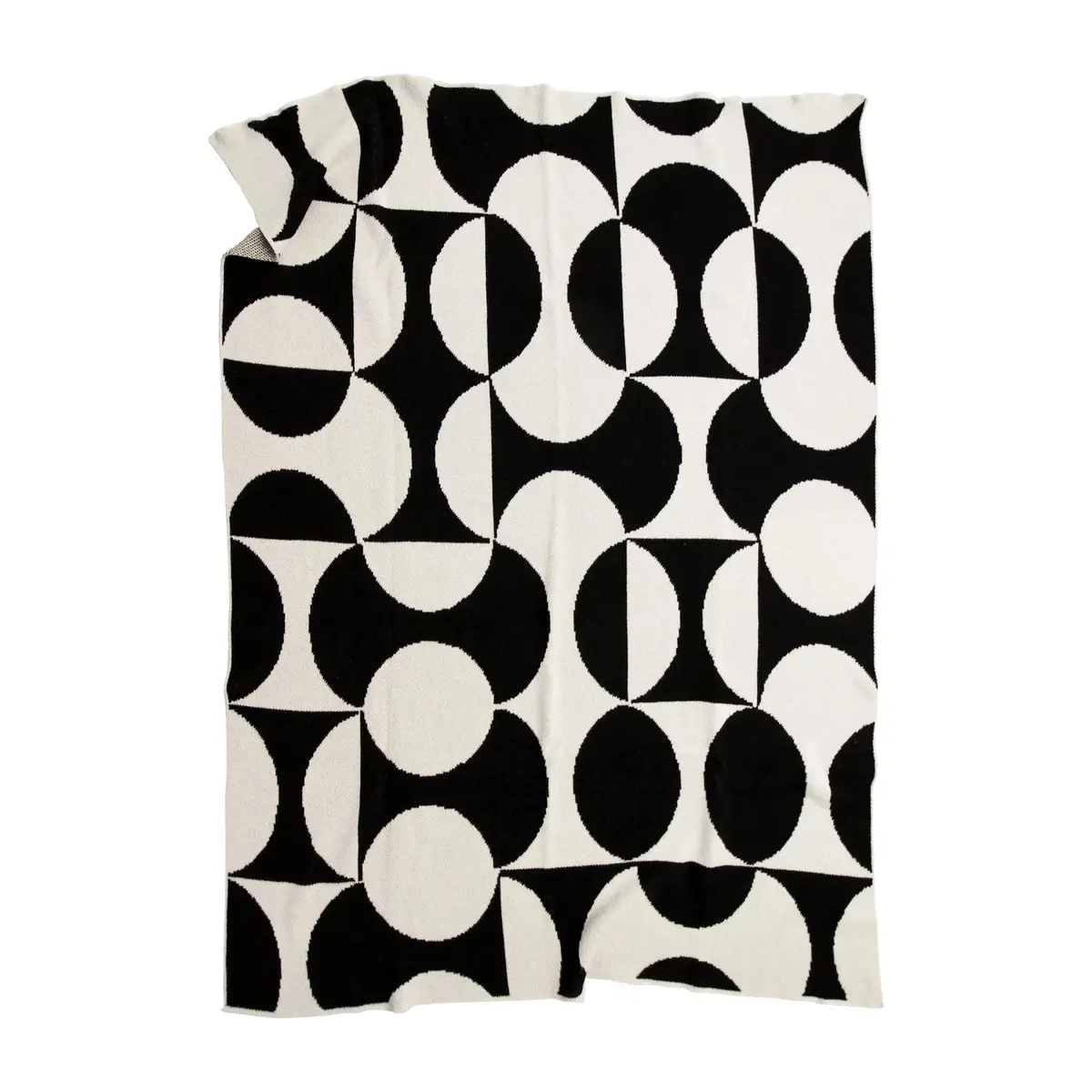 Puzzle Throw Blanket - Black 1