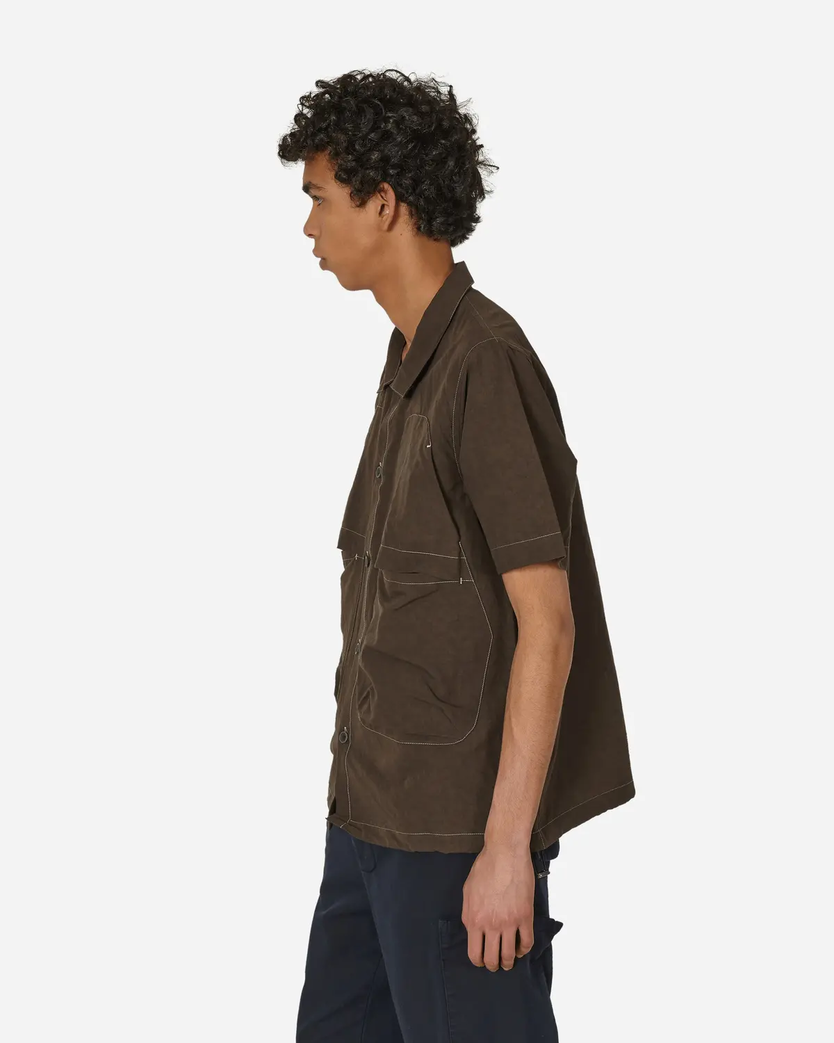 Glems Shortsleeve Shirt Chocolate Brown 2