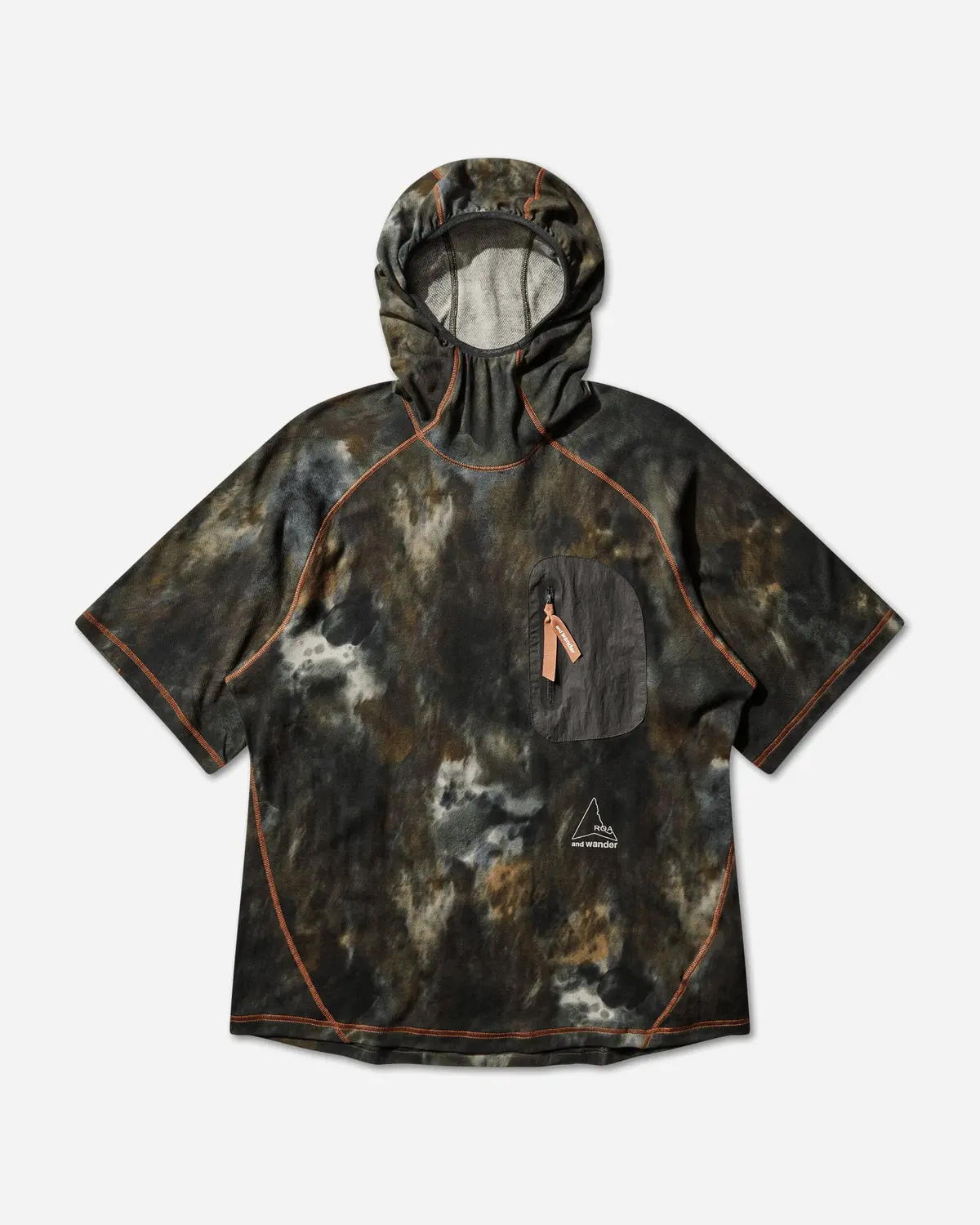 And Wander Printed Hooded T-Shirt Camo 1