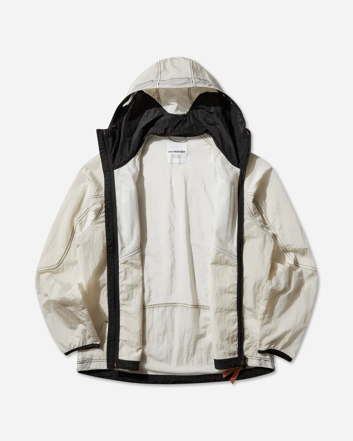And Wander Ripstop Wind Jacket Off White 3