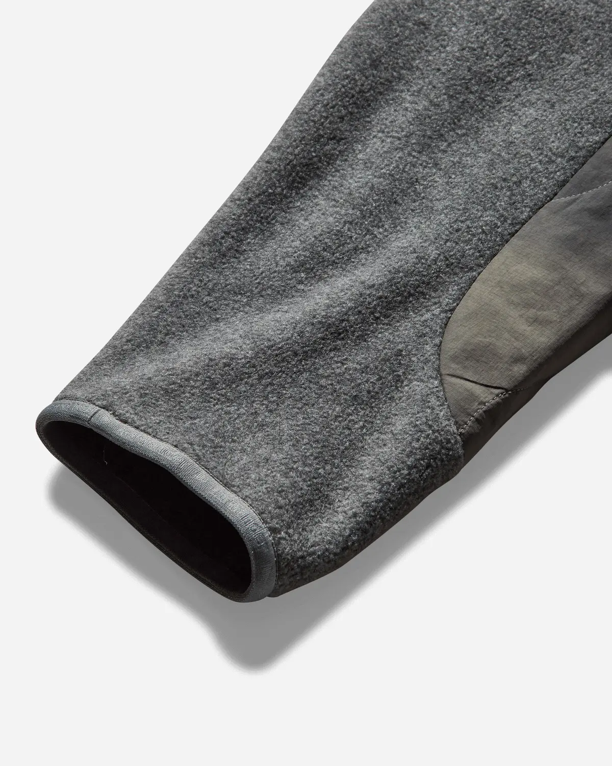 And Wander Quilted Fleece Jacket Grey 4