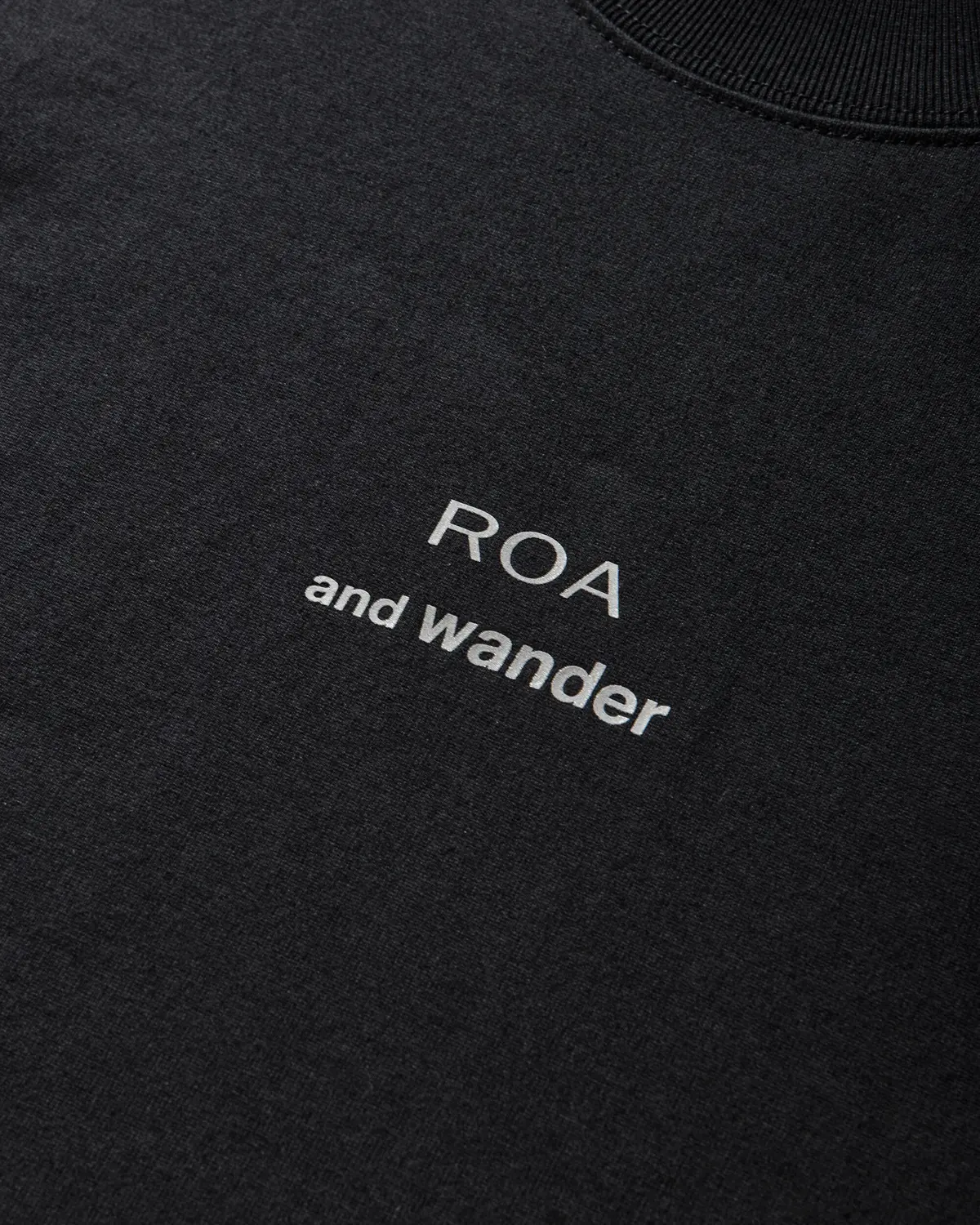 And Wander Logo Printed T-Shirt Black 3
