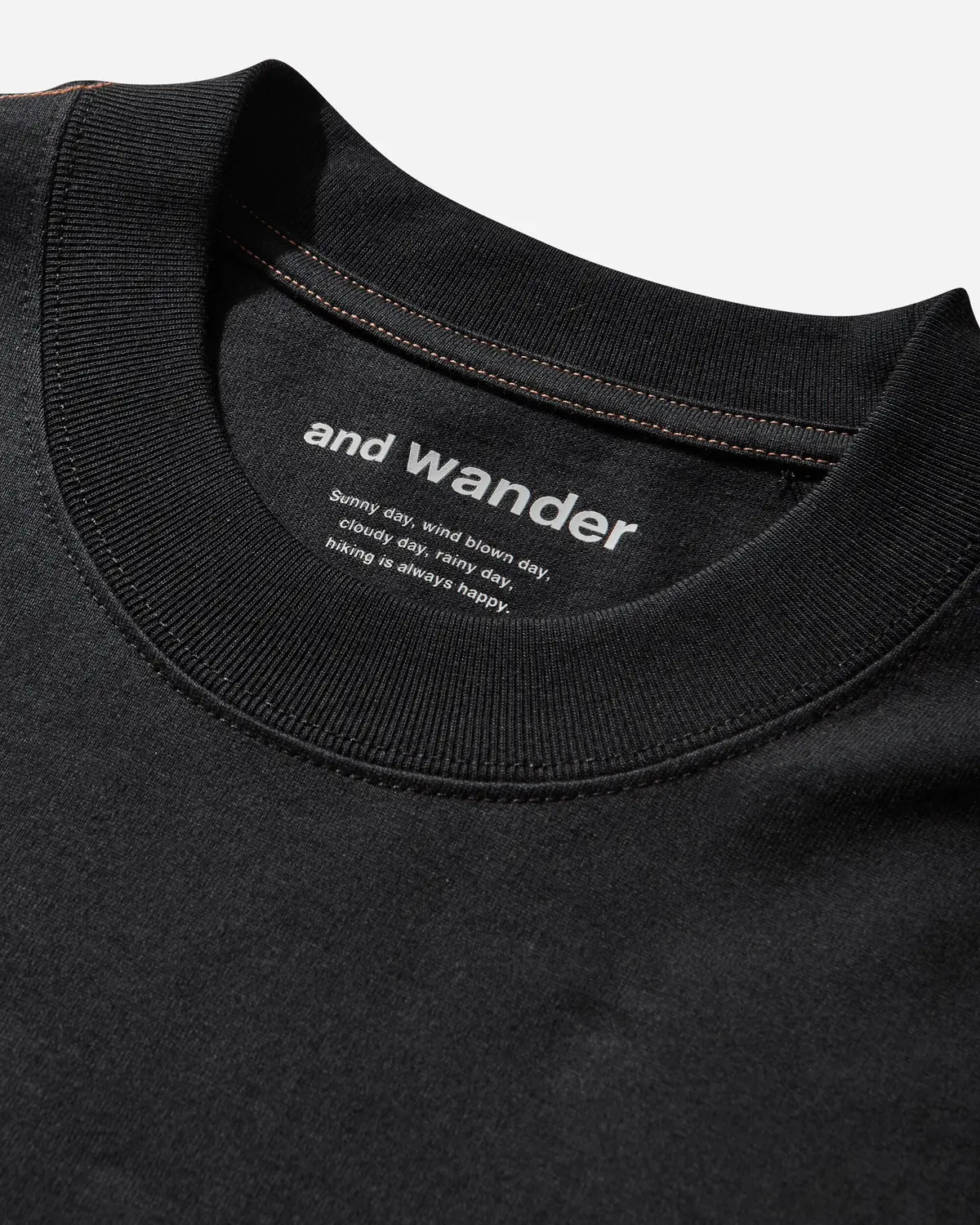 And Wander Logo Printed T-Shirt Black 4