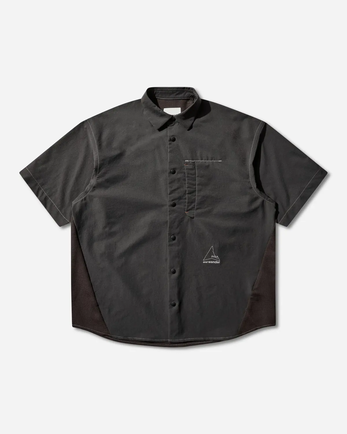 And Wander Breathable Shirt Charcoal 1