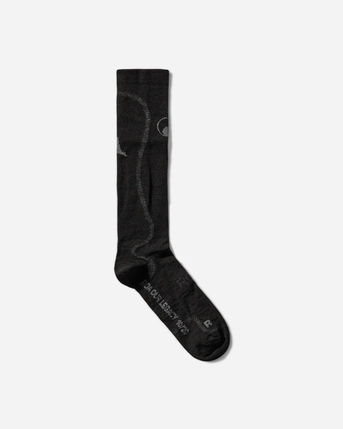 Our Legacy Work Shop Merino Knee High Socks Carbon 1