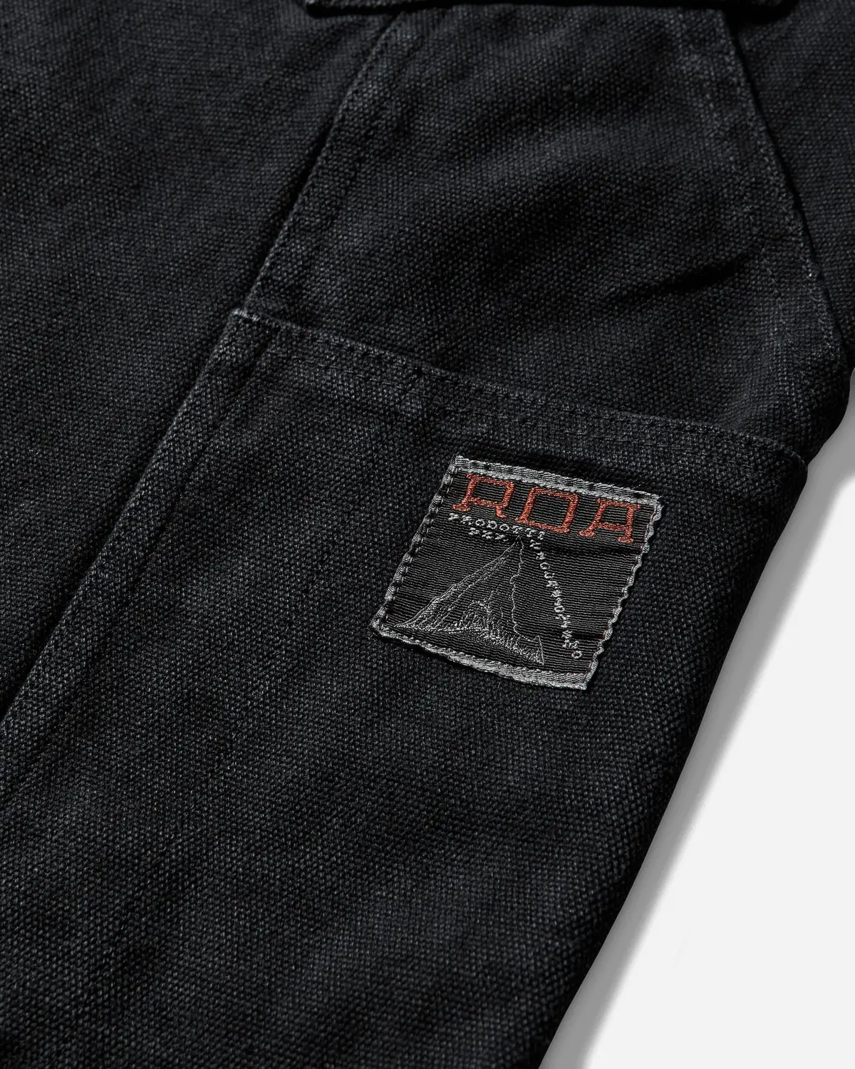 Men's Ash Canvas Shorts Washed Black 3