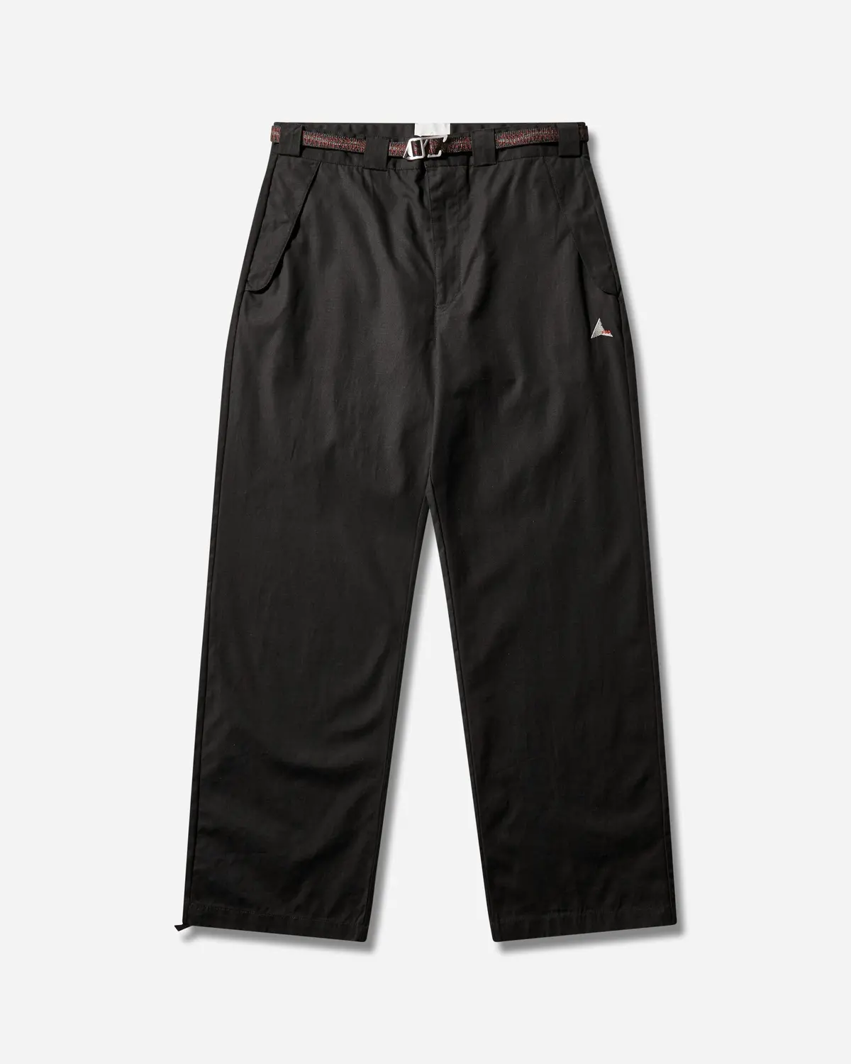 Men's Centipede Buckle Chino Pants Black 1