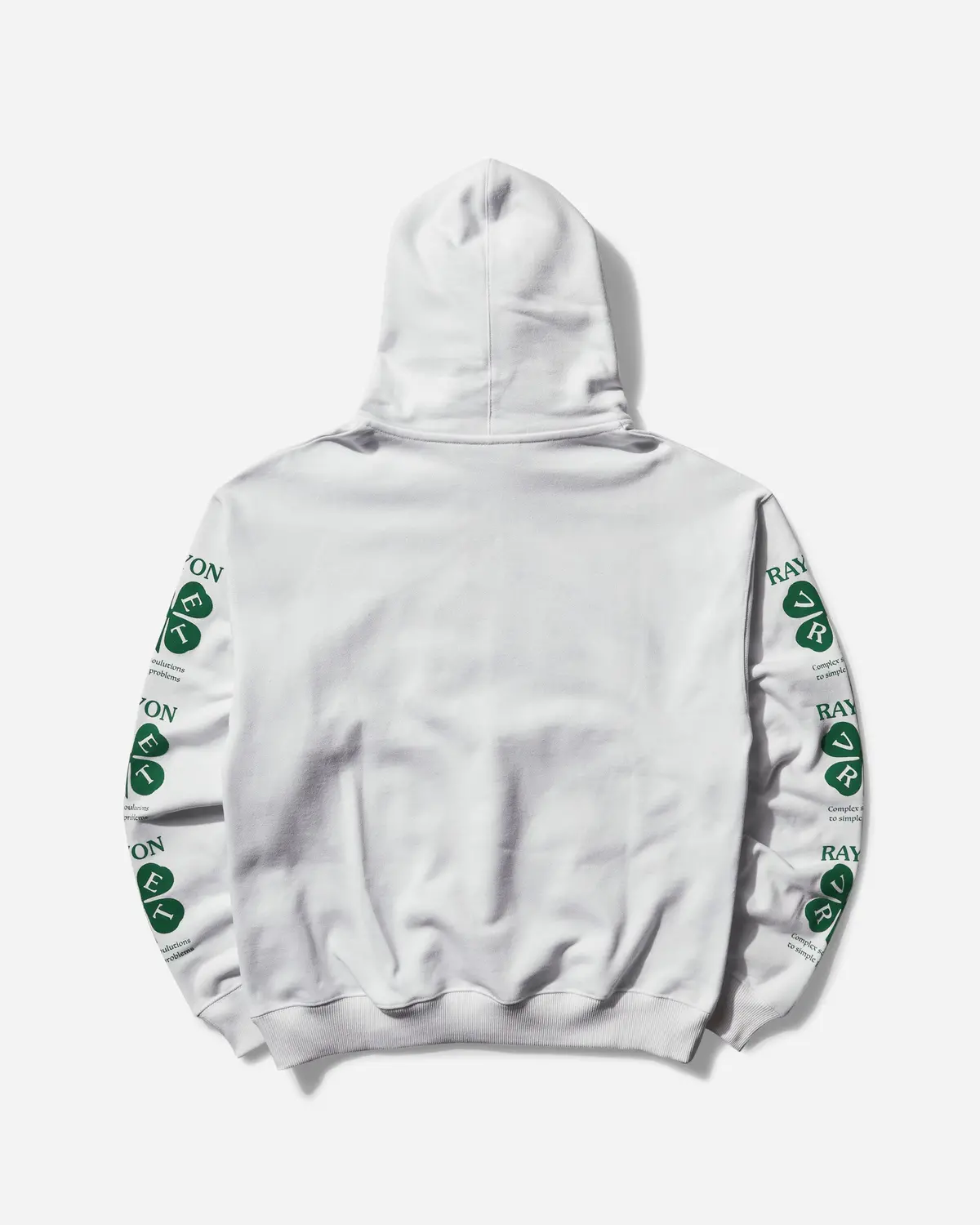 Men's Fleece Pullover Hoodie Ghost White 2
