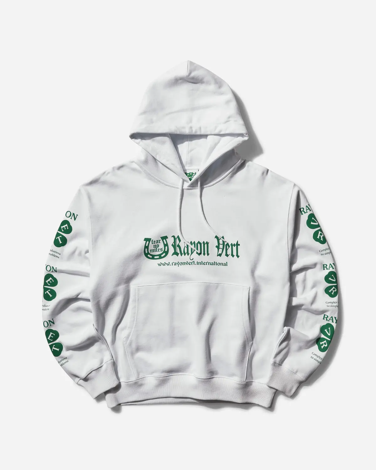 Men's Fleece Pullover Hoodie Ghost White 1