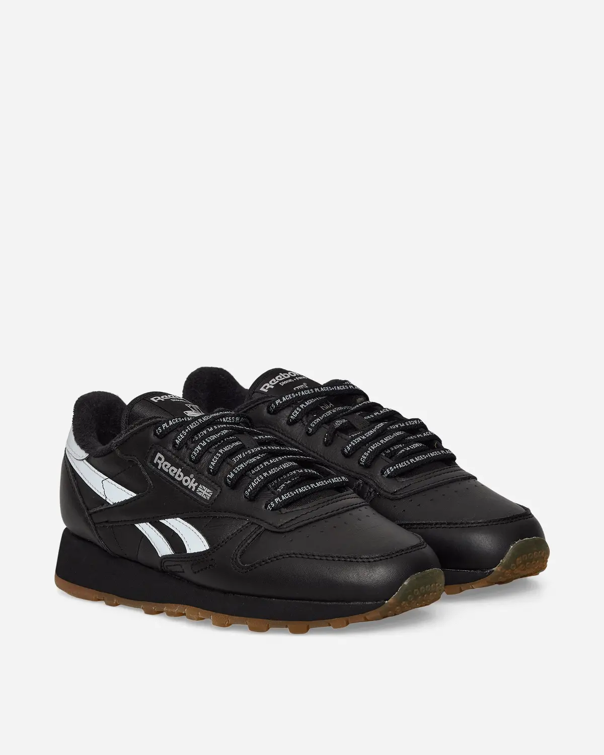 Places+Faces Classic Leather Sneakers Black / Silver 2