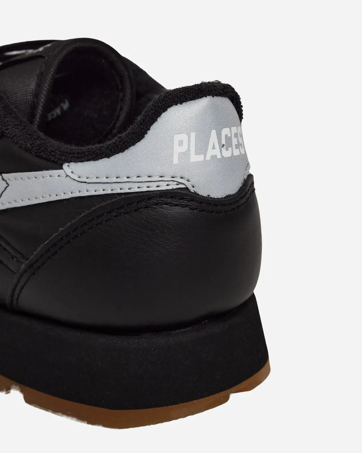Places+Faces Classic Leather Sneakers Black / Silver 7