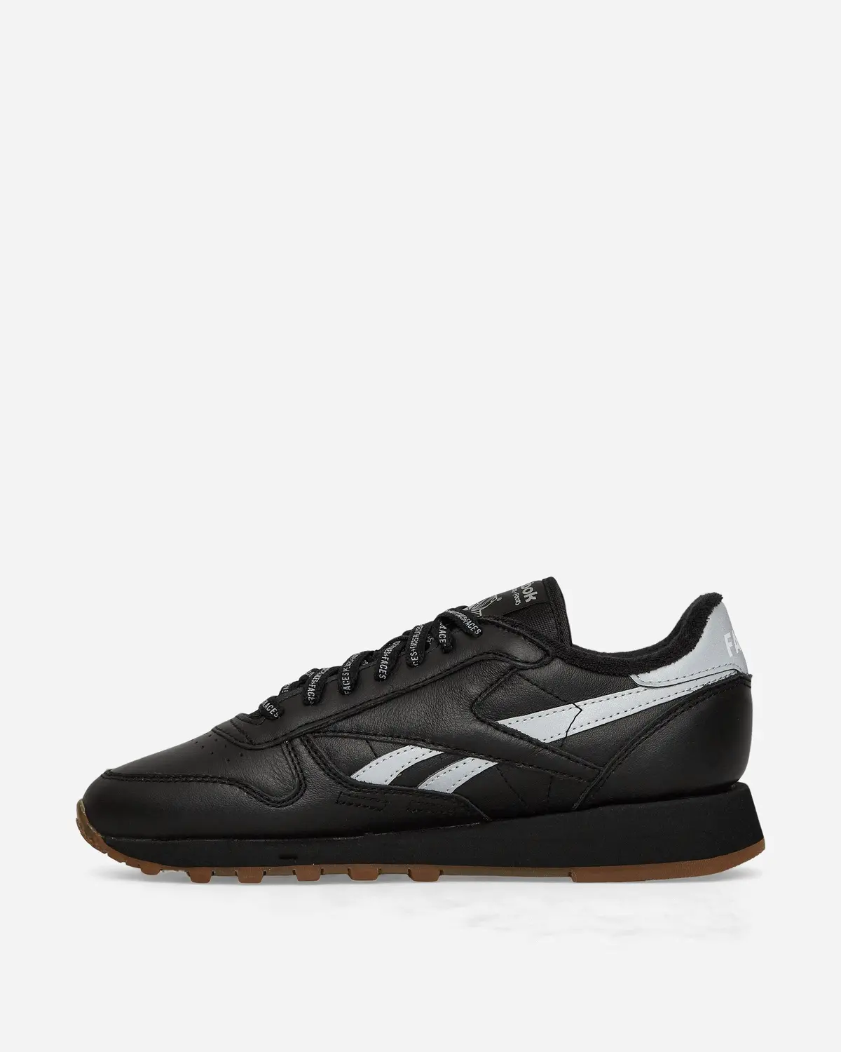 Places+Faces Classic Leather Sneakers Black / Silver 3