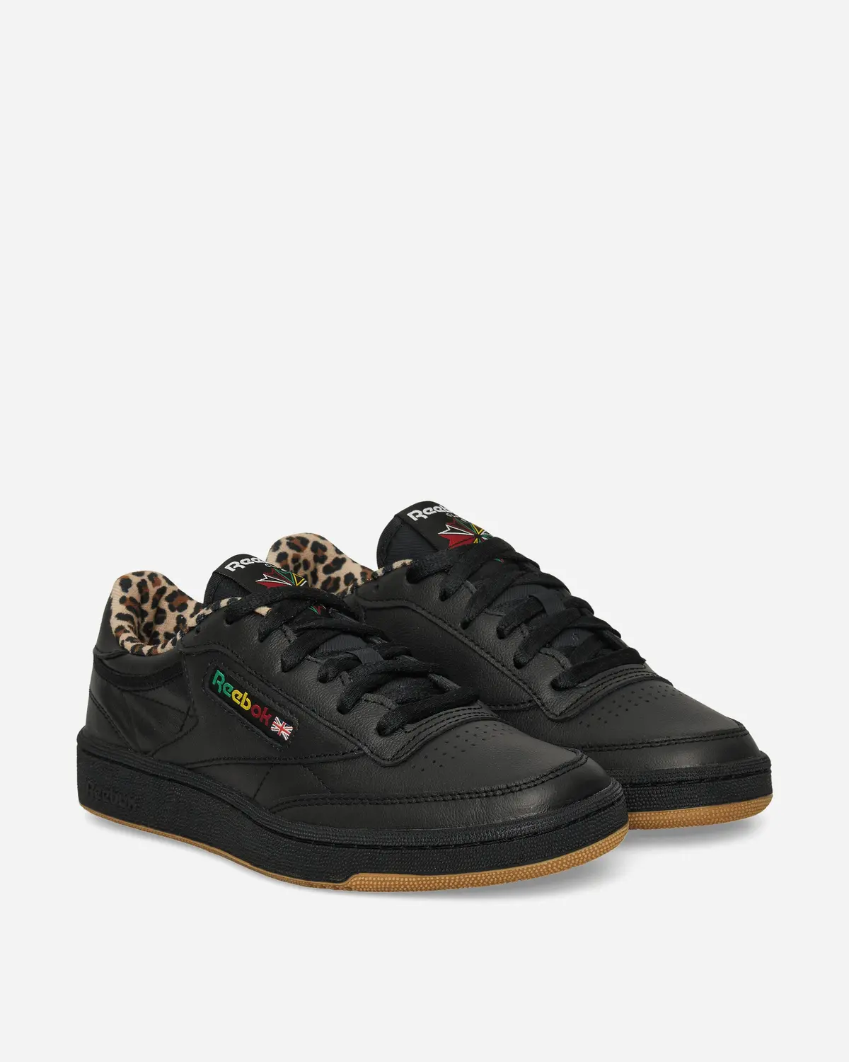 Wacko Maria Club C 85 Vintage Sneakers Black / Leopard 2