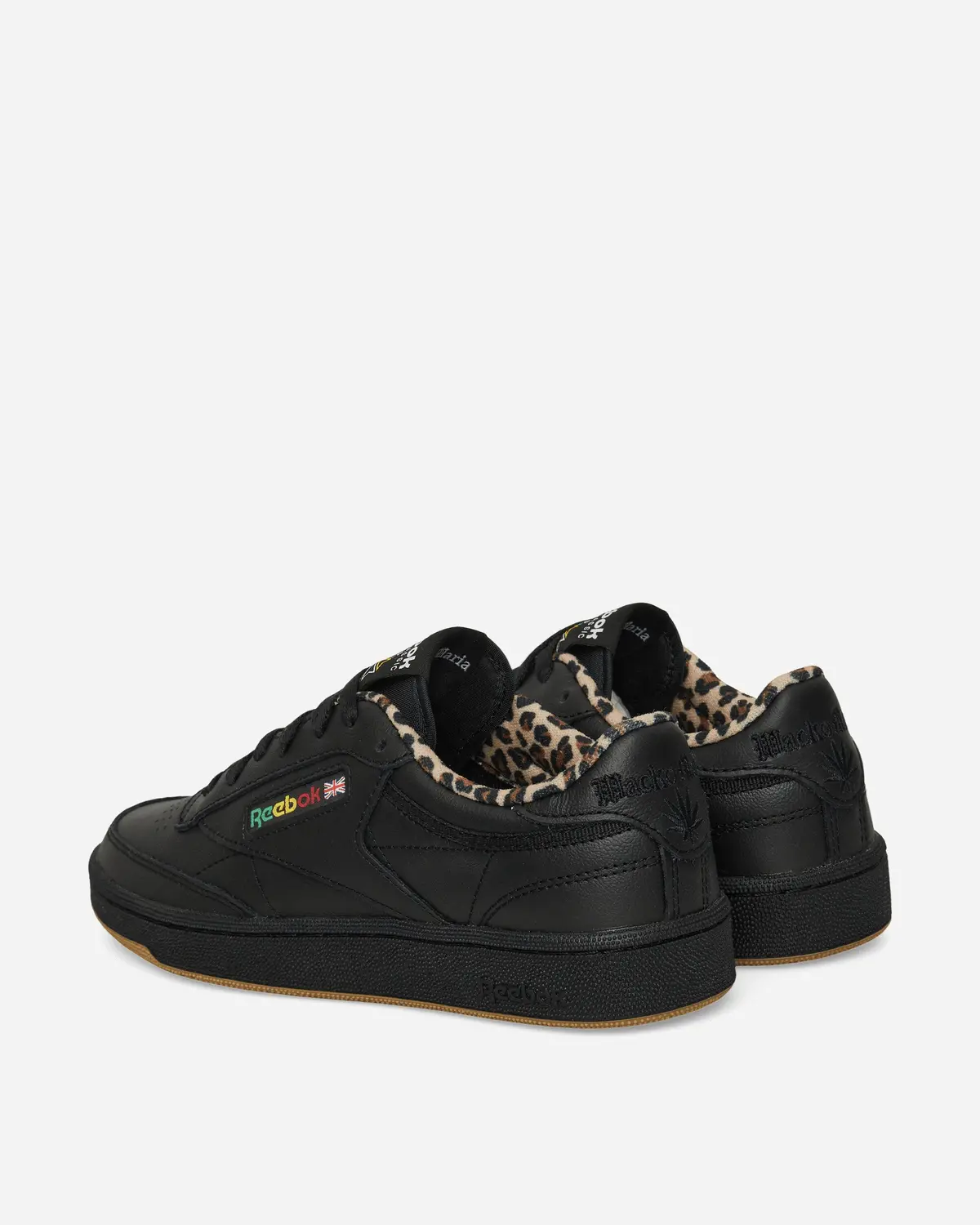 Wacko Maria Club C 85 Vintage Sneakers Black / Leopard 4