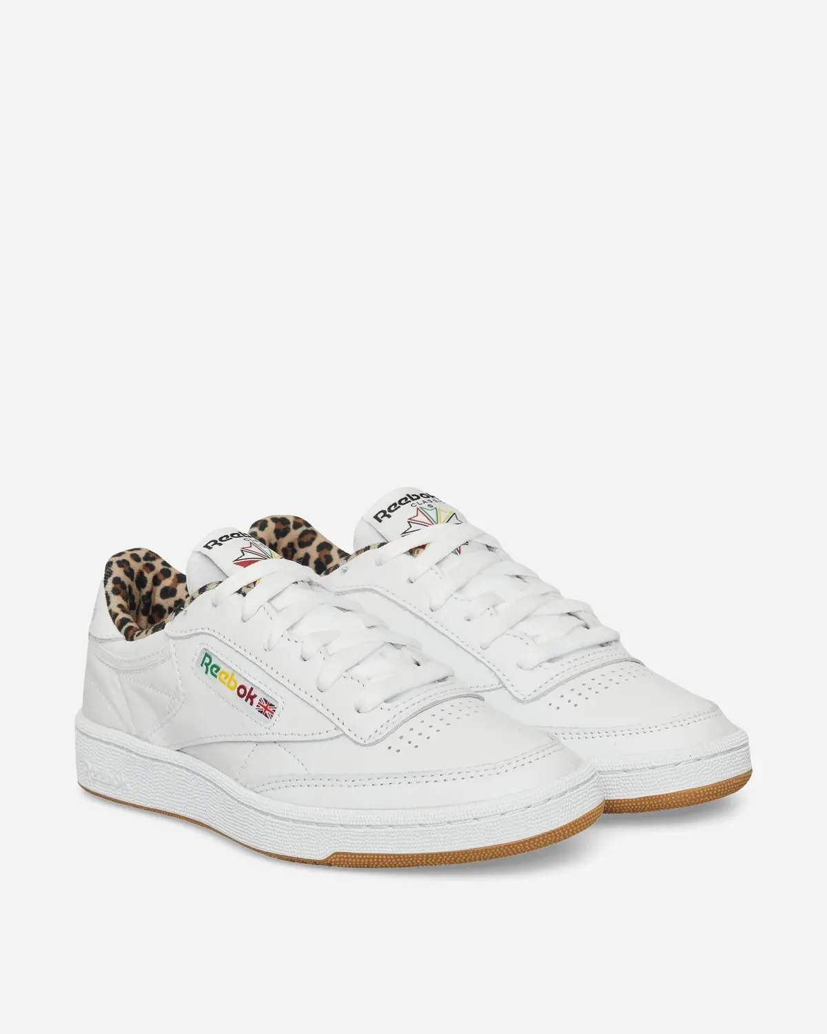 Wacko Maria Club C 85 Vintage Sneakers White / Leopard 2