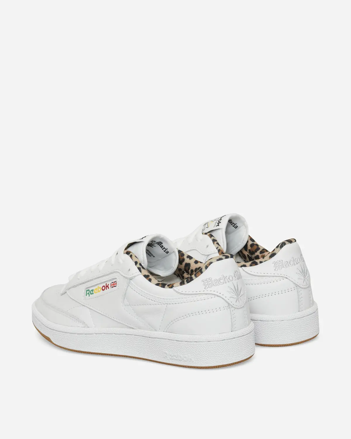 Wacko Maria Club C 85 Vintage Sneakers White / Leopard 4