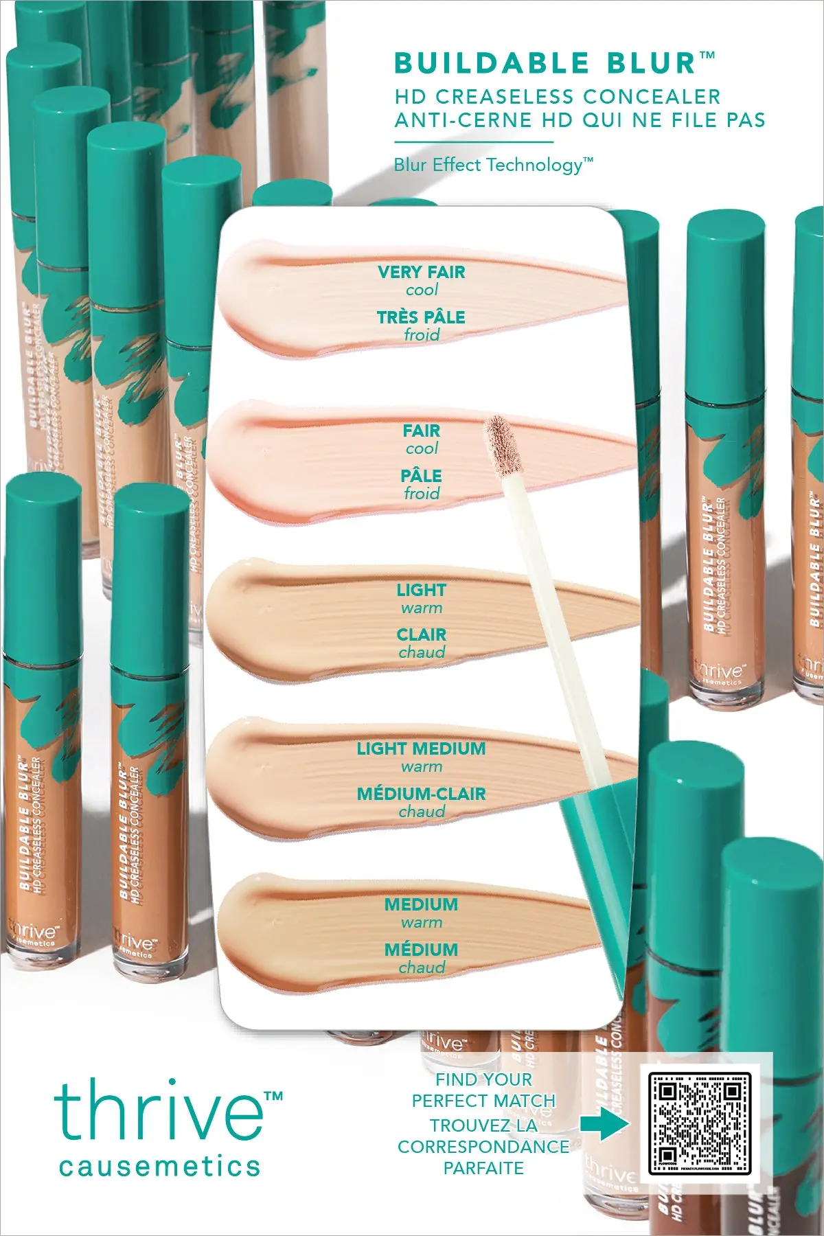Buildable Blur™ Concealer Sample: Light To Medium Shades 1