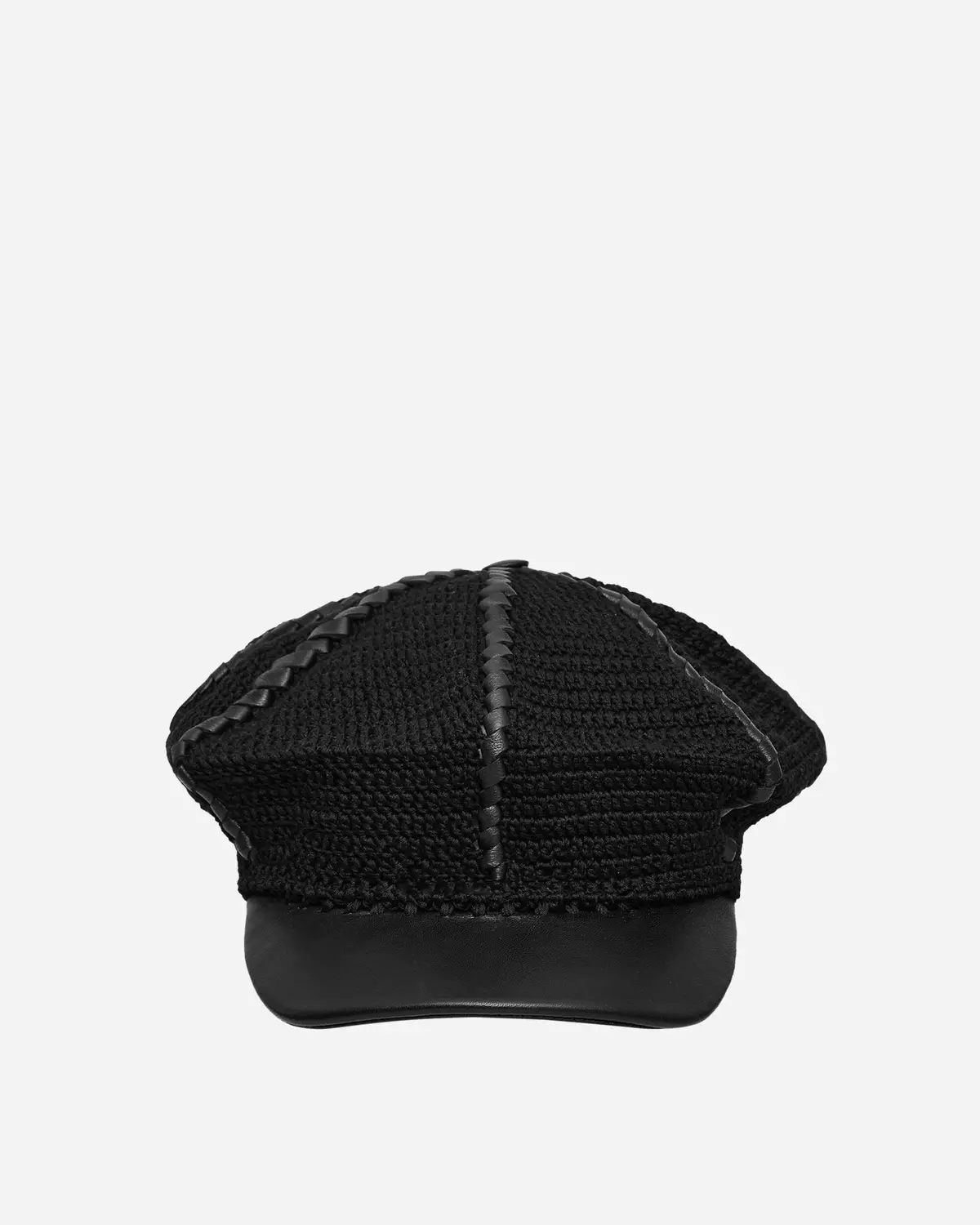 Ursa Leather Lace Bakerboy Cap 1