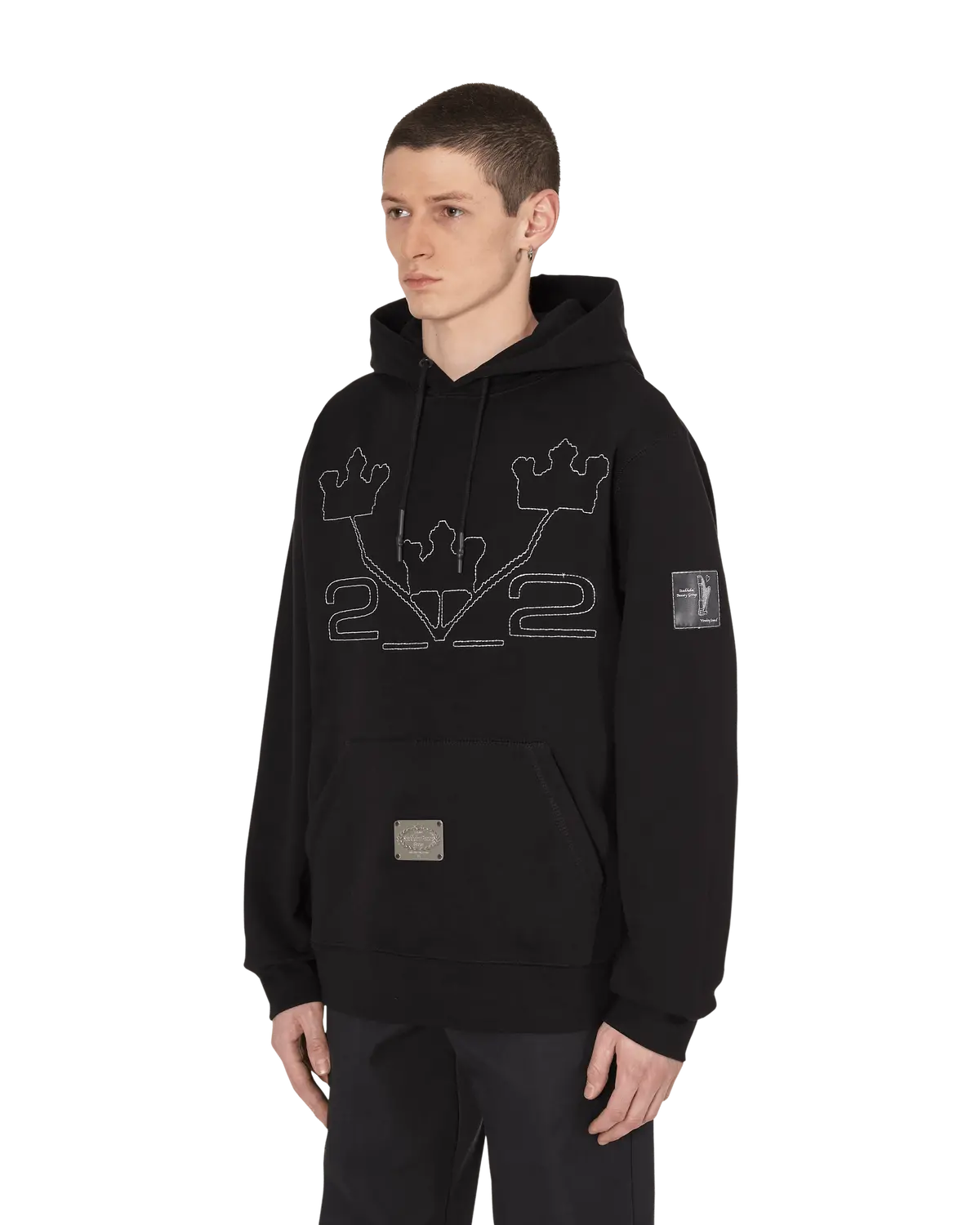Slam Jam Hooded Sweatshirt Black 3