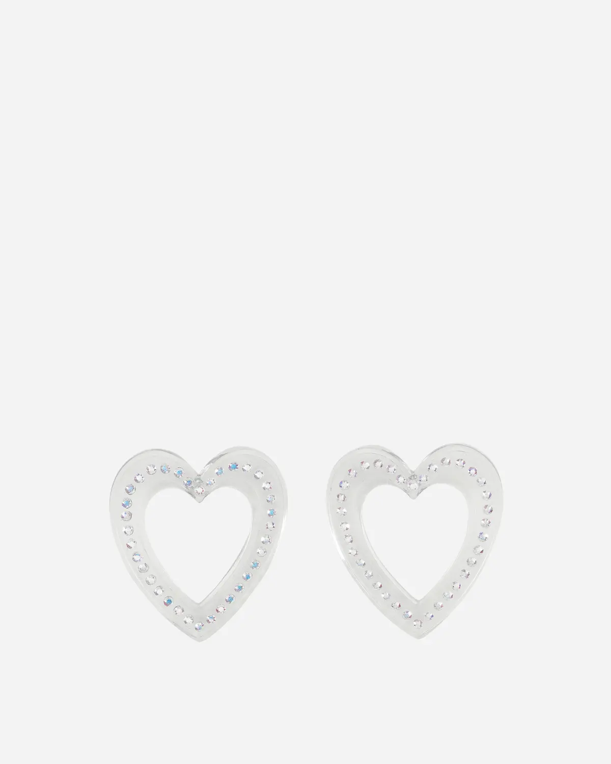 Big Heart Earrings Transparent 1