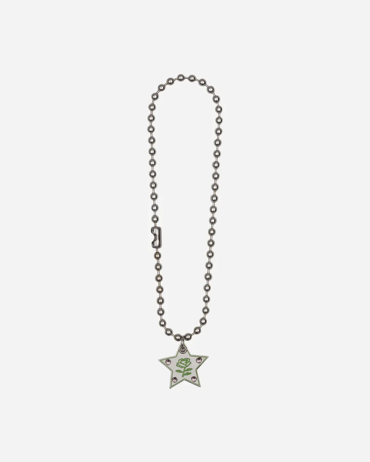 Super Star Necklace Silver / Green 1
