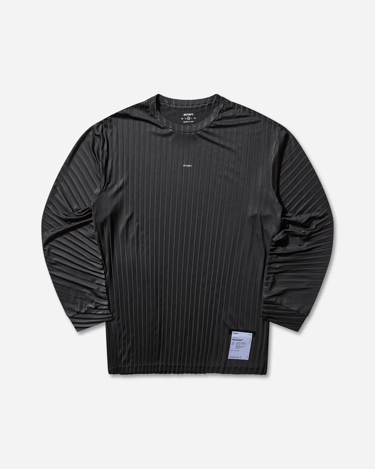 Men's Auralite Pleated Long T-Shirt Black 1