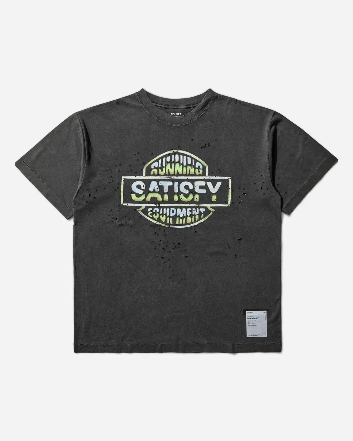 Slam Jam Authorized Dealer Mothtech T-Shirt Aged Black 1
