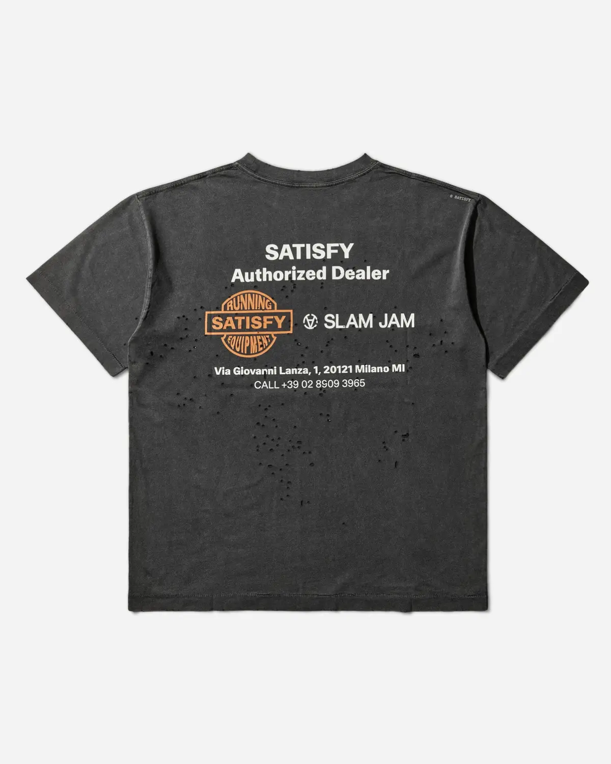 Slam Jam Authorized Dealer Mothtech T-Shirt Aged Black 2