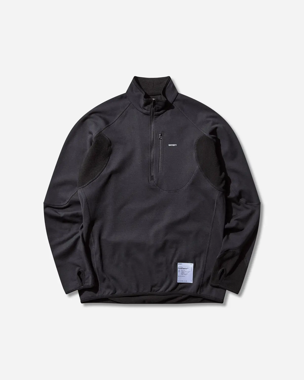 Men's Fuzzfleece Half‑Zip Sweatshirt Black 1