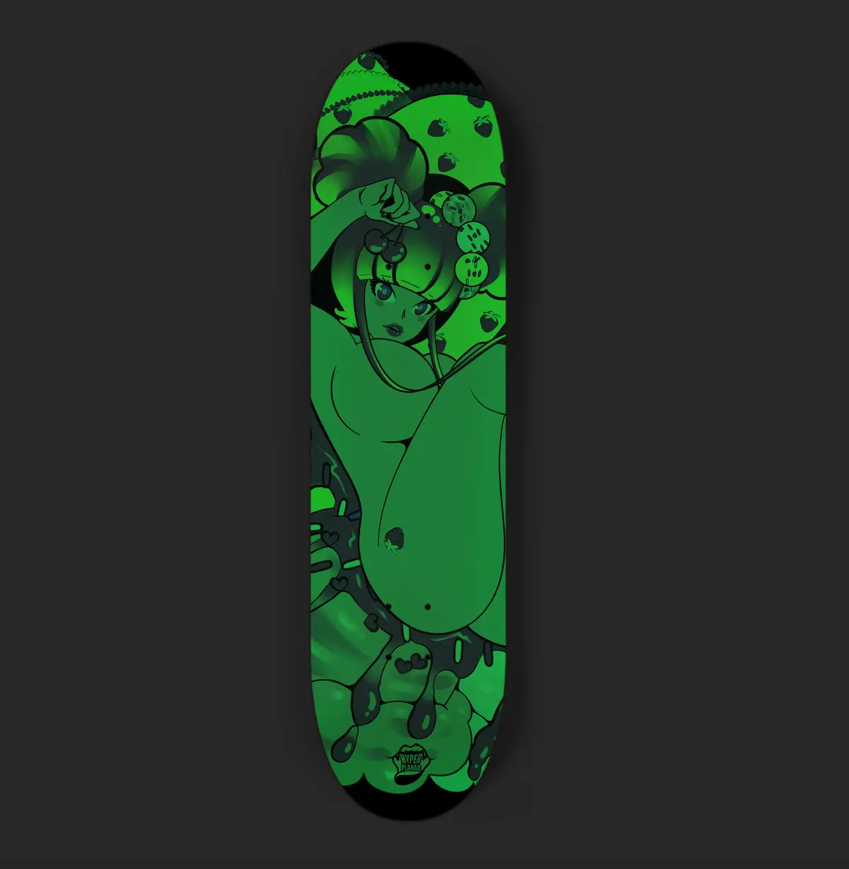 Fresas Glow In The Dark Skate Deck 2
