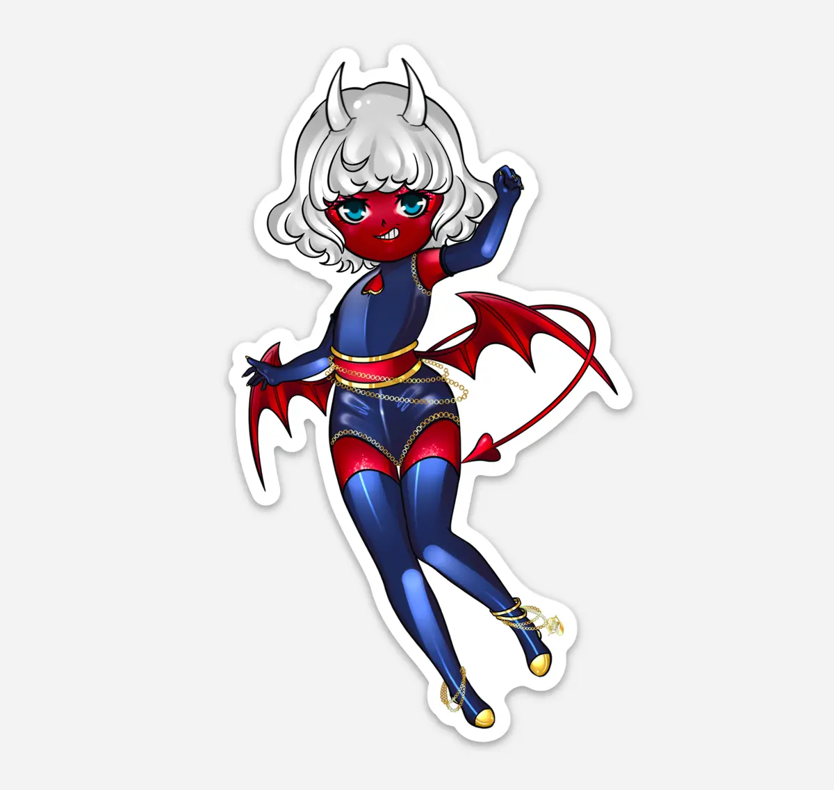 Chibi Aries Smug Matte Sticker 1