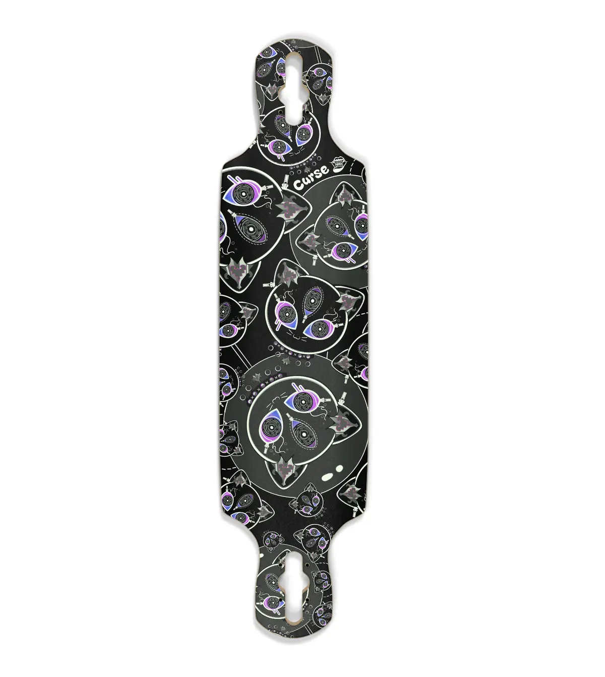 Curse Glow In The Dark Drop Through Longboard 1