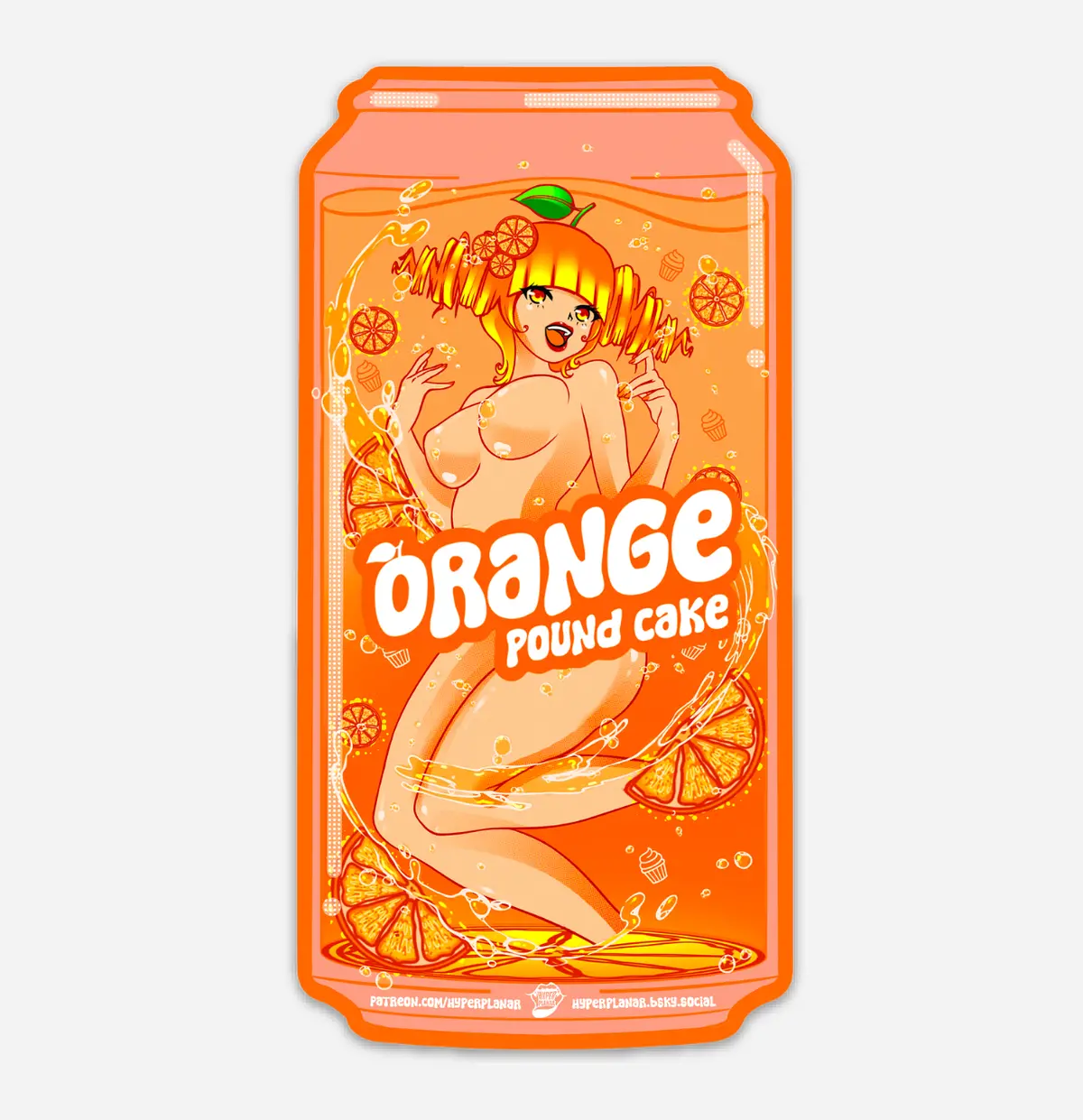 Orange Pound Cake Magnet 1