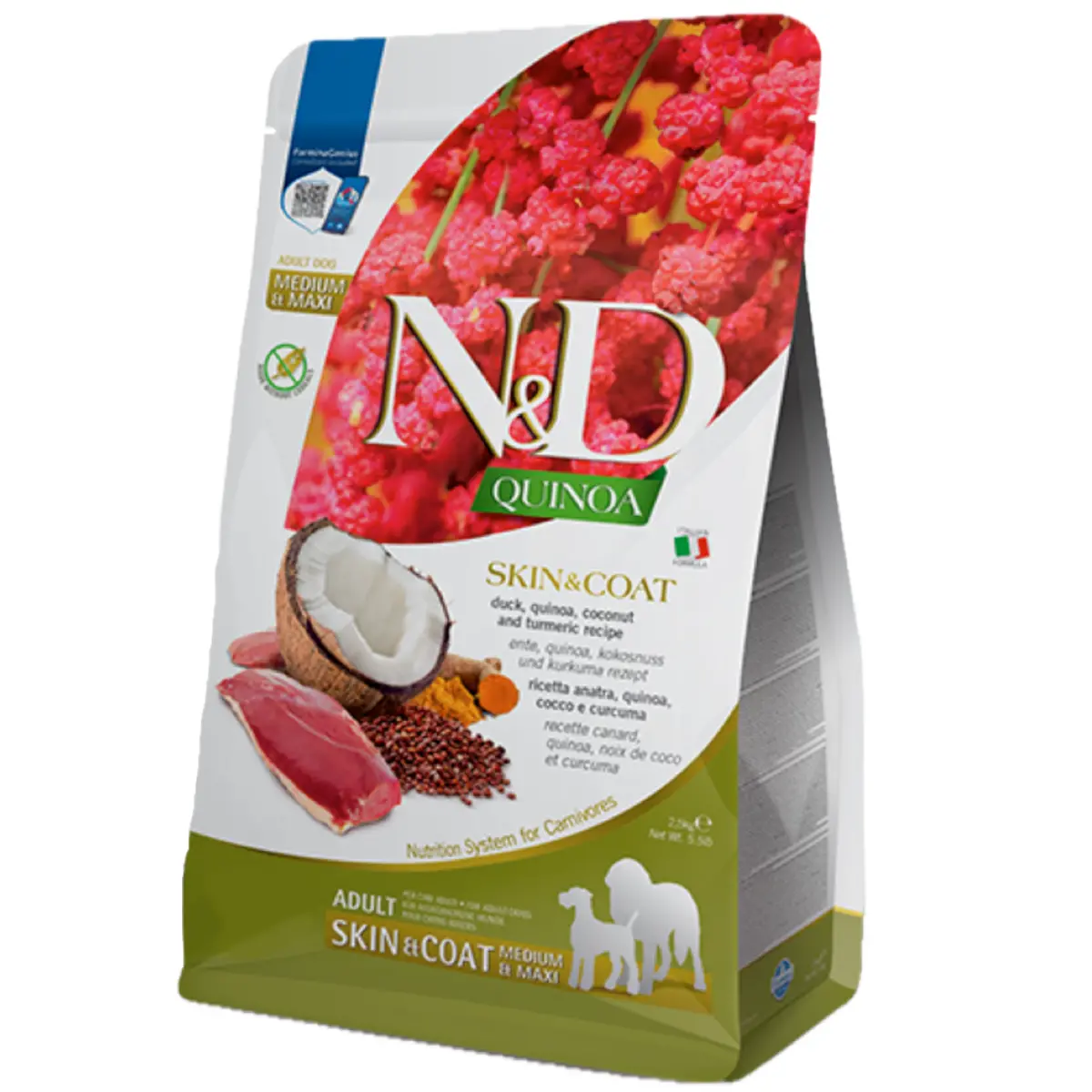 Farmina Dog N&D Quinoa Skin & Coat Anatra 2