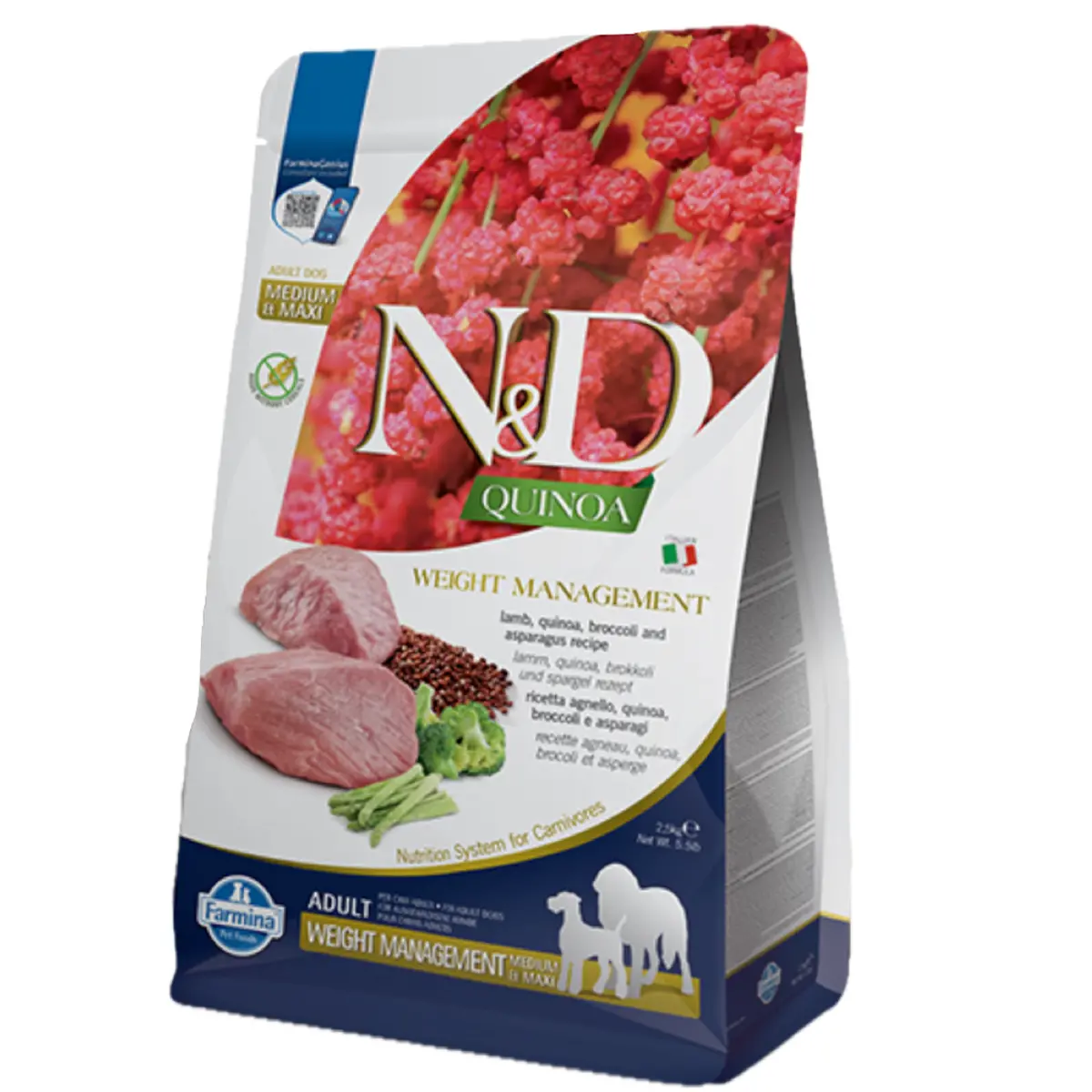 Farmina Dog N&D Quinoa Weight Management Agnello 2